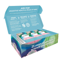 PrecisionBiotics Alflorex Dual Action 12 Week Plan - Daily Gut Health Supplement with Bifidobacterium Longum Bacteria strains 35624 and 1714 + Calcium + Vitamin B6 - Bacterial Cultures - 90 Capsules