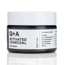 Q+A Activated Charcoal Mask (50g), Charcoal Clay Mask & Hydrating Facial Mask, Deep Pore Cleansing Face Mask Skincare Treatment, Anti Ageing Face Mask.