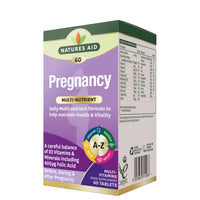 Natures Aid Pregnancy Multi-Vitamins and Minerals Tablets (23 Essential Vitamins and Minerals, 60 Tablets, Before, During and After Pregnancy, Vegan Society Approved, Made in the UK)