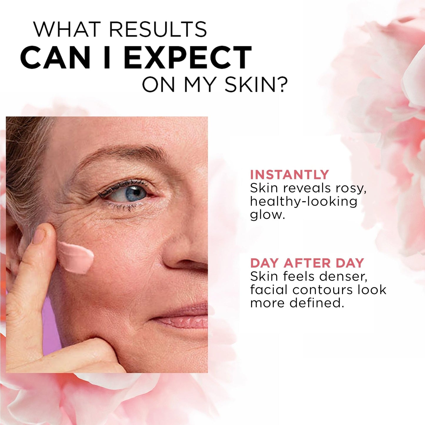 L'Oreal Paris L’Oréal Paris Age Perfect Golden Age Rosy Day Cream, for 50+, Deeply Moisturising, Reactivates Radiance with Instant Glow, Formulated with Peony Native Cells + Calcium B3, 50ml