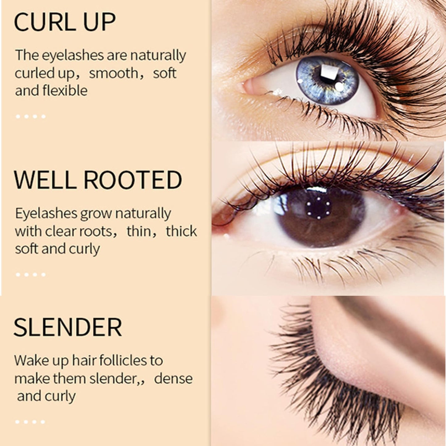 GEEWHILE Eyelash Serum for Growth, Eyelash Growth Serum Lash Serum Growth Rapid Lash, Lash Growth Serum, Eyebrow Growth Serum Eyelash and Eyebrow Growth Serum for Longer, Fuller and Thicker Luscious Lashes