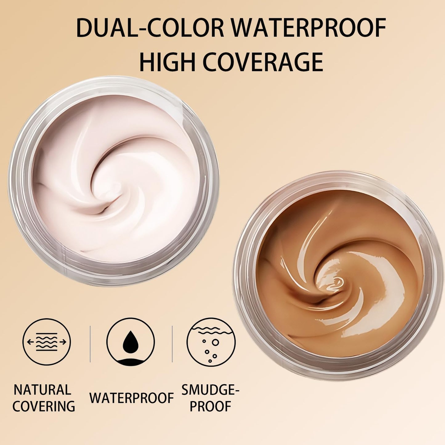 AuraAnge Tattoo Cover up Makeup - Contains Makeup Remover - Waterproof Body Concealer for Tattoo Cover Up - Full Coverage Cream for Bruises and Tattoos, Men and Women