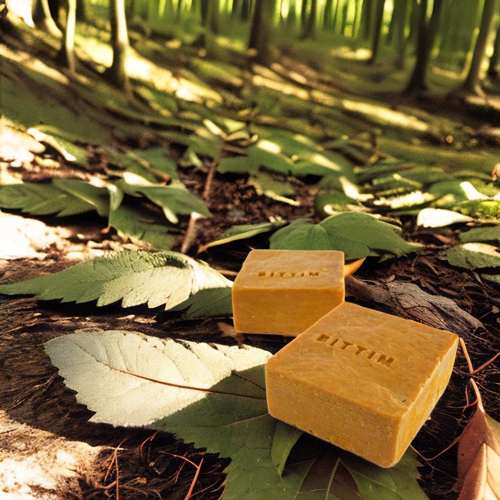 Cielche Natural Handmade Bittim Soap Bar Hackberry Soap150g Dandruff, Eczema, Fungus, Pores, Acne, Varicose Veins and Hair Loss Solution Antibacterial