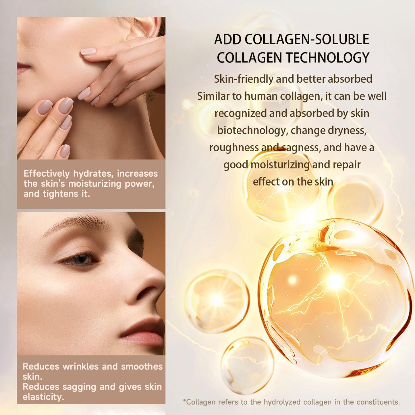 ChicNana Collagen Multi Balm Stick, Collagen Stick Lip Balm Anti Wrinkles Face Moisturiser, Hydrating Eye Boosting Moisturer for Face Eye Lip Neck