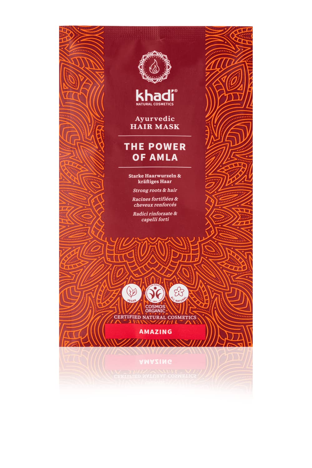 Khadi khadi Ayurvedic Hair Mask I The Power of Amla I Powerful Volume, Strengthened Hair Roots and New Vitality I 100% Natural, Vegan, from Silicones & Sulphates I 50 g