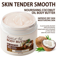 NatrLuxe 200g Coconut Body Butter - Body Cream For Women - Hydrating Lotion For Dry Skin - Moisturizer With Coconut Oil - Smooth, Improve Skin Texture