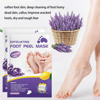 NatrLuxe 2 Pairs Foot Peel Masks, Foot Mask Callus Remover - Repair Heels, Removes Dry Dead Skin For Baby Soft Feet - Exfoliating Feet Peeling Mask For Hard Skin - Peeling, Lavender