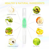 Saviland 6Pcs Cuticle Oil Pen - Cuticle Oil for Nail Care, Fruity Natural Ingredient Nail Oil Pen for Preventing Cracking and Drying of Nails, Manicure Pedicure for Woman