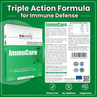 Tresible Vitamin C and Zinc Tablets for Immune Support (12 Weeks Supply) - Easy to Swallow Vitamin D, Zinc and Vitamin C Tablets to Improve Bones and Muscles Health - 84 Vegetarian Tablets for Adults
