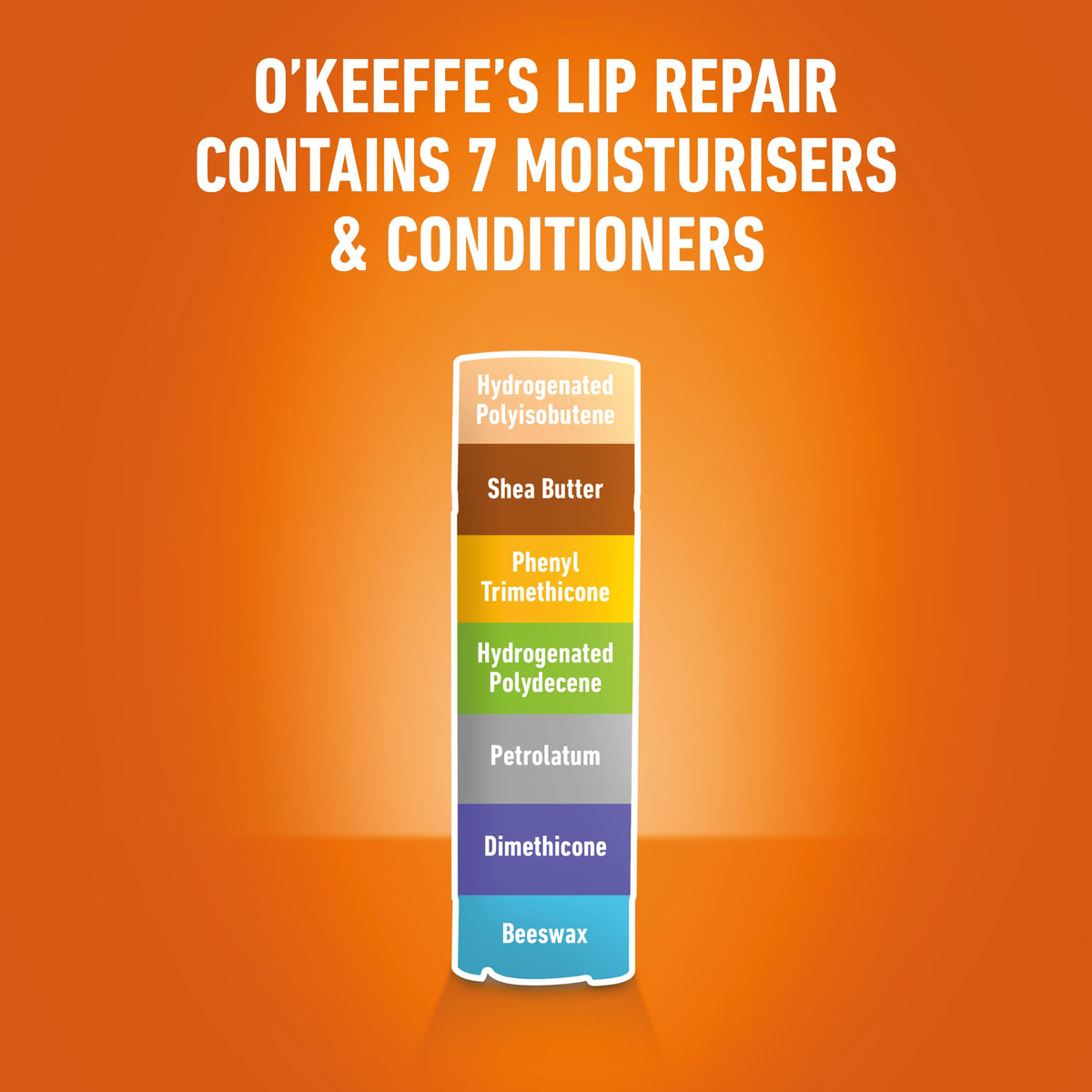 O'Keeffe's Lip Repair Unscented Lip Balm 4.2g (Pack of 6)