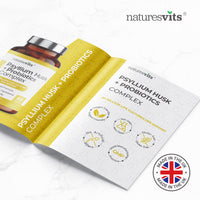 Psyllium Husk Fiber Capsules, 4000mg of Fibre per Serve - Oral Prebiotics and Probiotics, 20 Billion CFU - Digestion Gut Health Supplements for Men and Women - High Fiber Bloating Relief