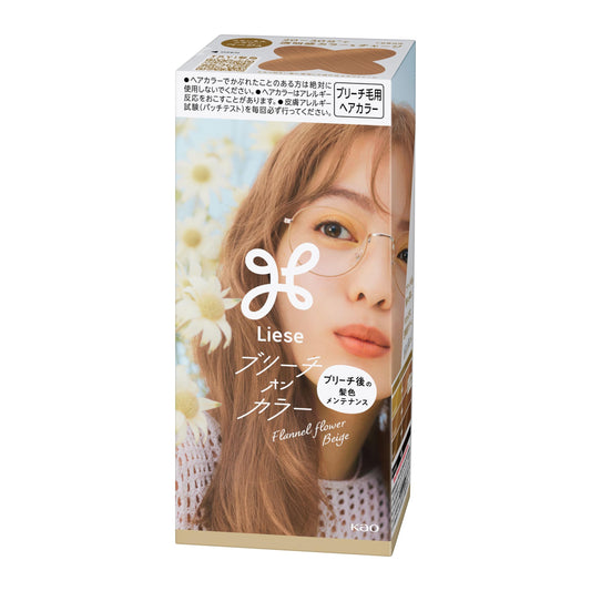 Liese Kao Bubble Bleach On Hair Color Flannel Flower Beige