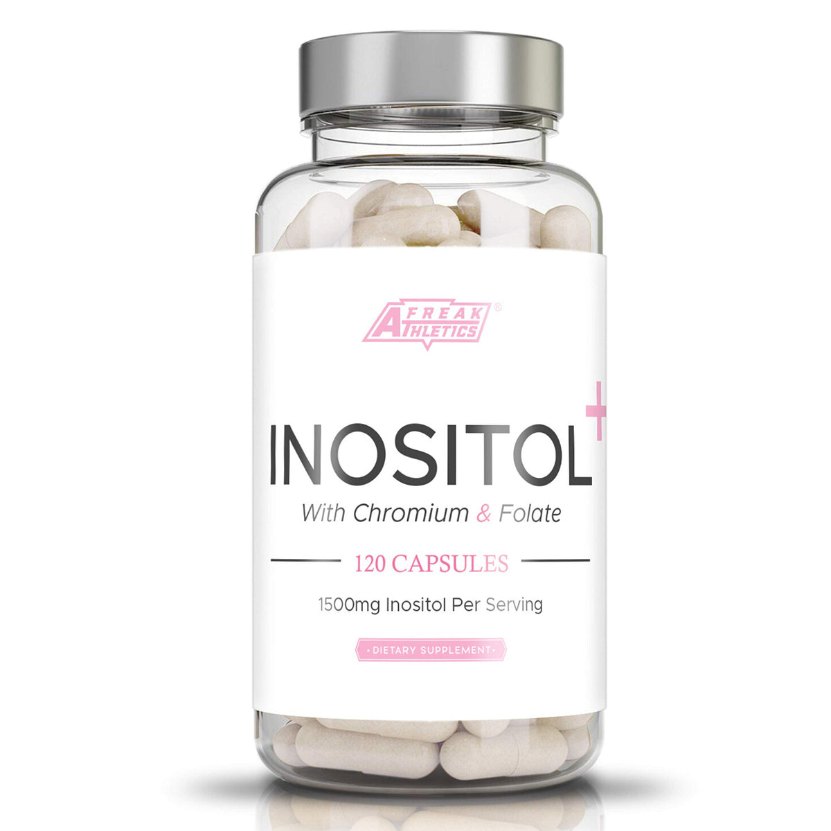 Myo Inositol Capsules by Freak Athletics - Inositol Capsules with Chromium & Folate - 120 Capsules Vegan & Vegetarian Friendly - UK Made