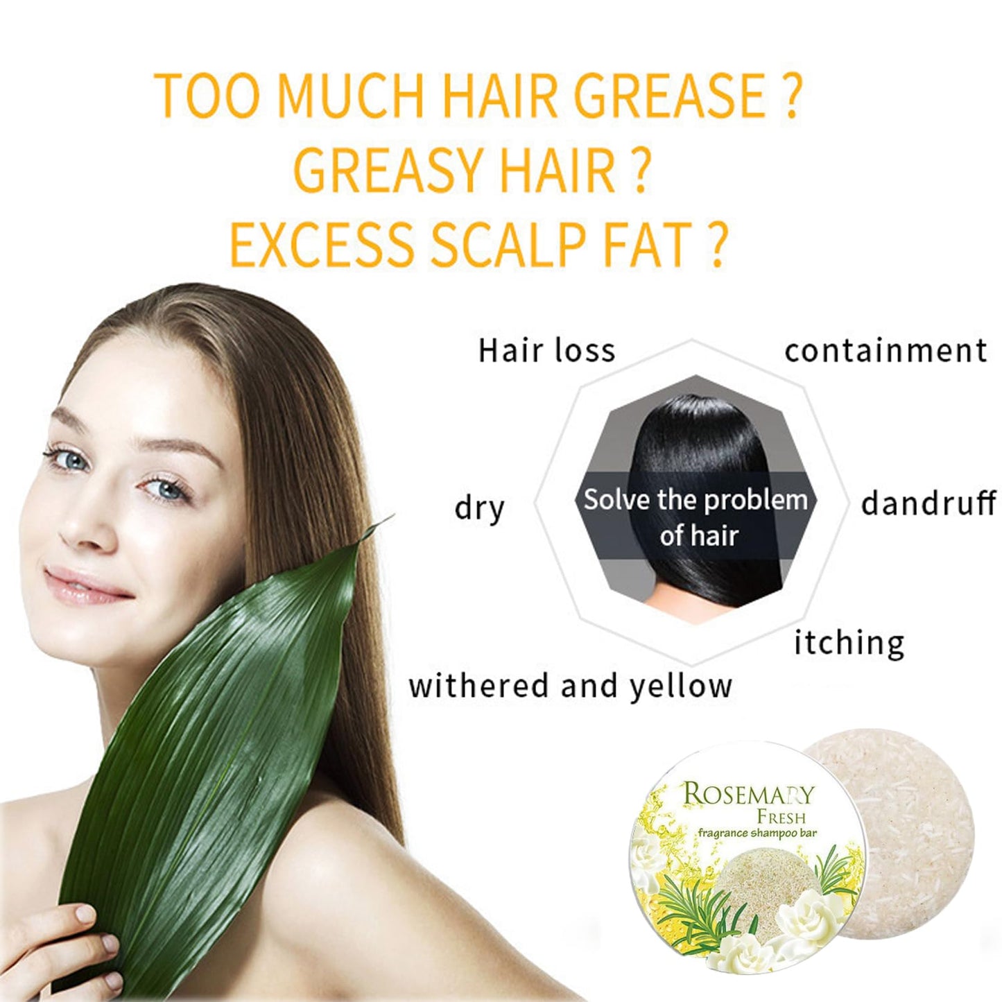 Generic Bamboo Charcoal Cleansing Bar For Face And Scalp - Deep Purifying Solid Shampoo Soap With Extract For Oily Hair And Skin Care, Travel-Friendly, Vegan, Plastic-Free, 60g, Fresh Handmade
