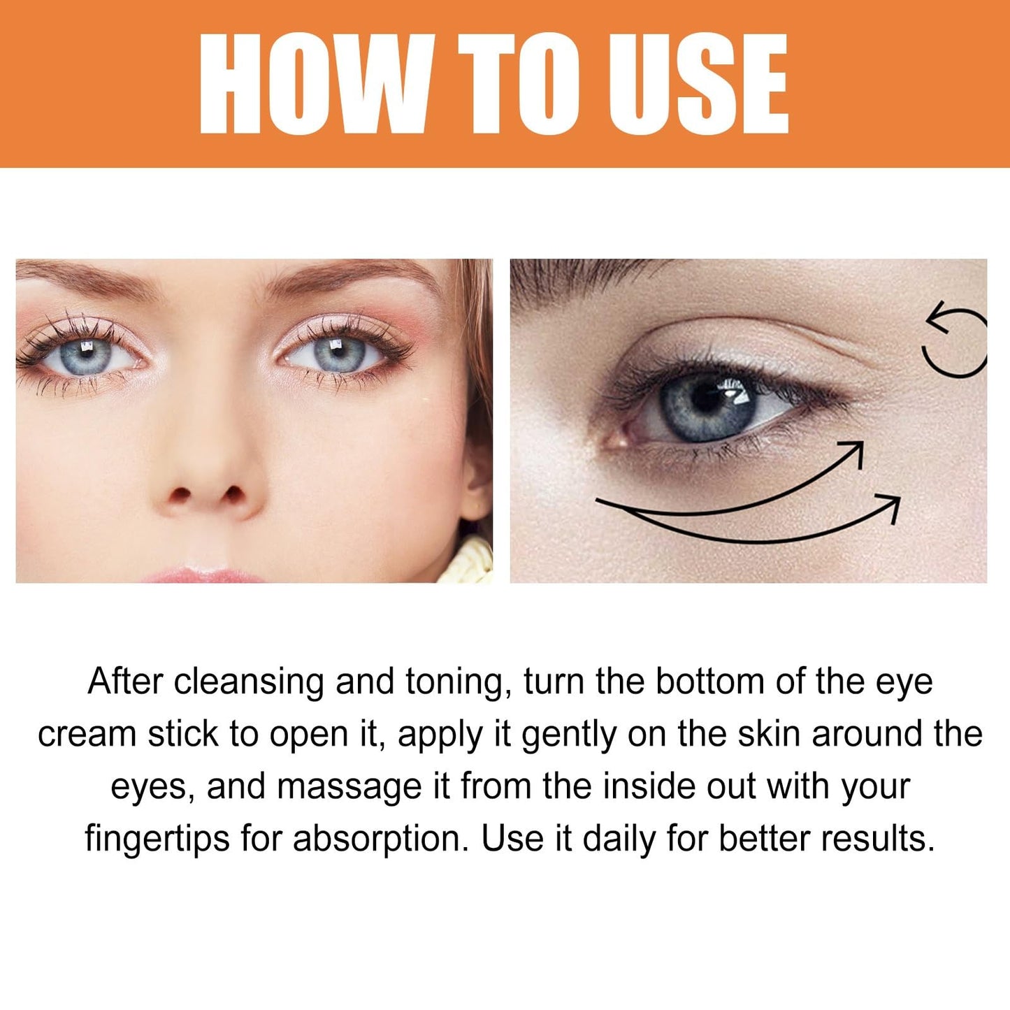ShengQiu Lutein Eye Essence Oil, VC Rollerball Eye Serum,Anti Aging E/ye Cream for Dark Circles,Wrinkles & Puffiness,Vitamin C E/ye Seru/m for Men and Women, Ey/e Bags Remover,Anti Wrinkle Under Ey/e Cream