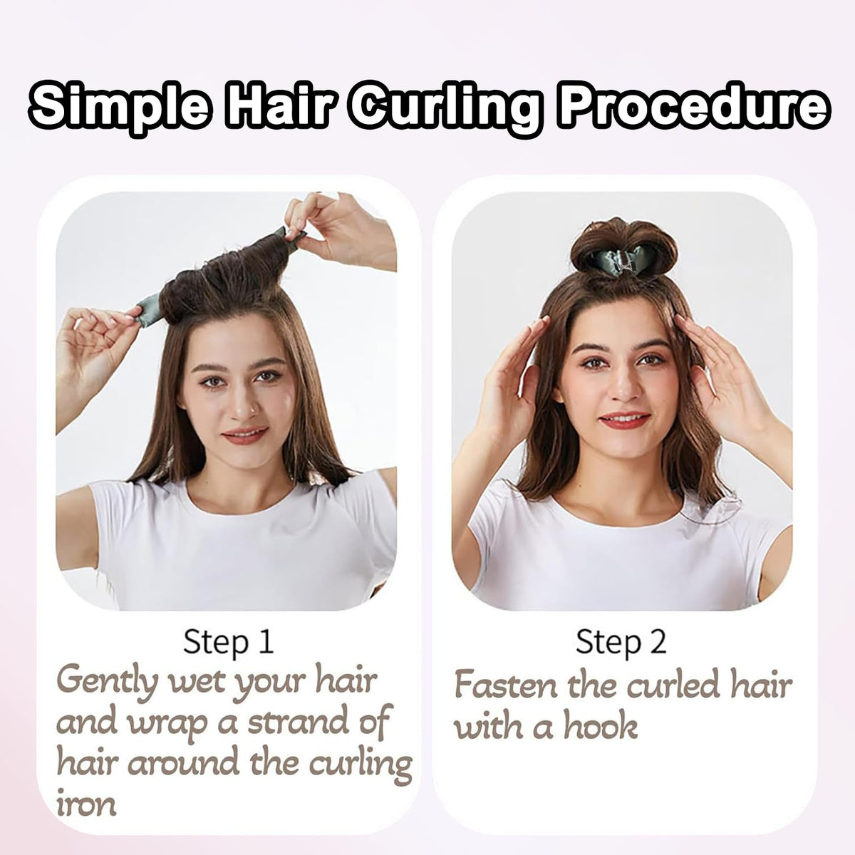JBLJDWD 9 Pcs Heatless Blowout Rods, Heatless Curling Rod, Easy to Use Blowout Rods No Damage to Hair Heatless Curls for Curl Rods Women Long Hair Styling Tools for All Hair Pink
