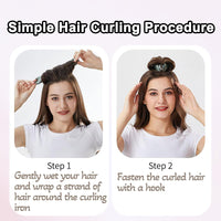JBLJDWD 9 Pcs Heatless Blowout Rods, Heatless Curling Rod, Easy to Use Blowout Rods No Damage to Hair Heatless Curls for Curl Rods Women Long Hair Styling Tools for All Hair Pink