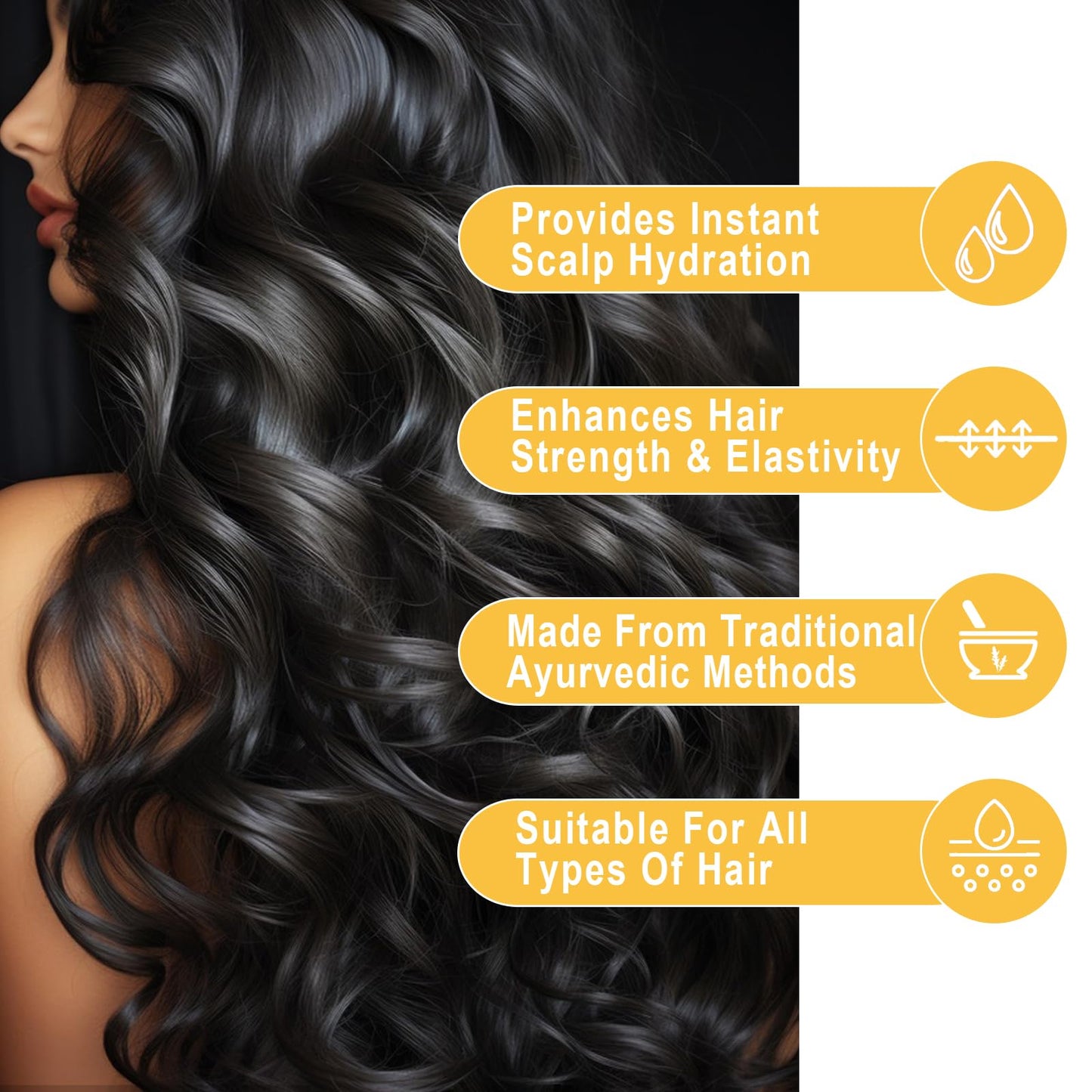 ZhongShuang 40 Pcs Hair Vitamin Serum Capsule Hair Vitamins Hair Serum, Enriched with Moroccan Oil, Macadamia Oil, Avocado Oil Makes Hair Smooth and Shiny