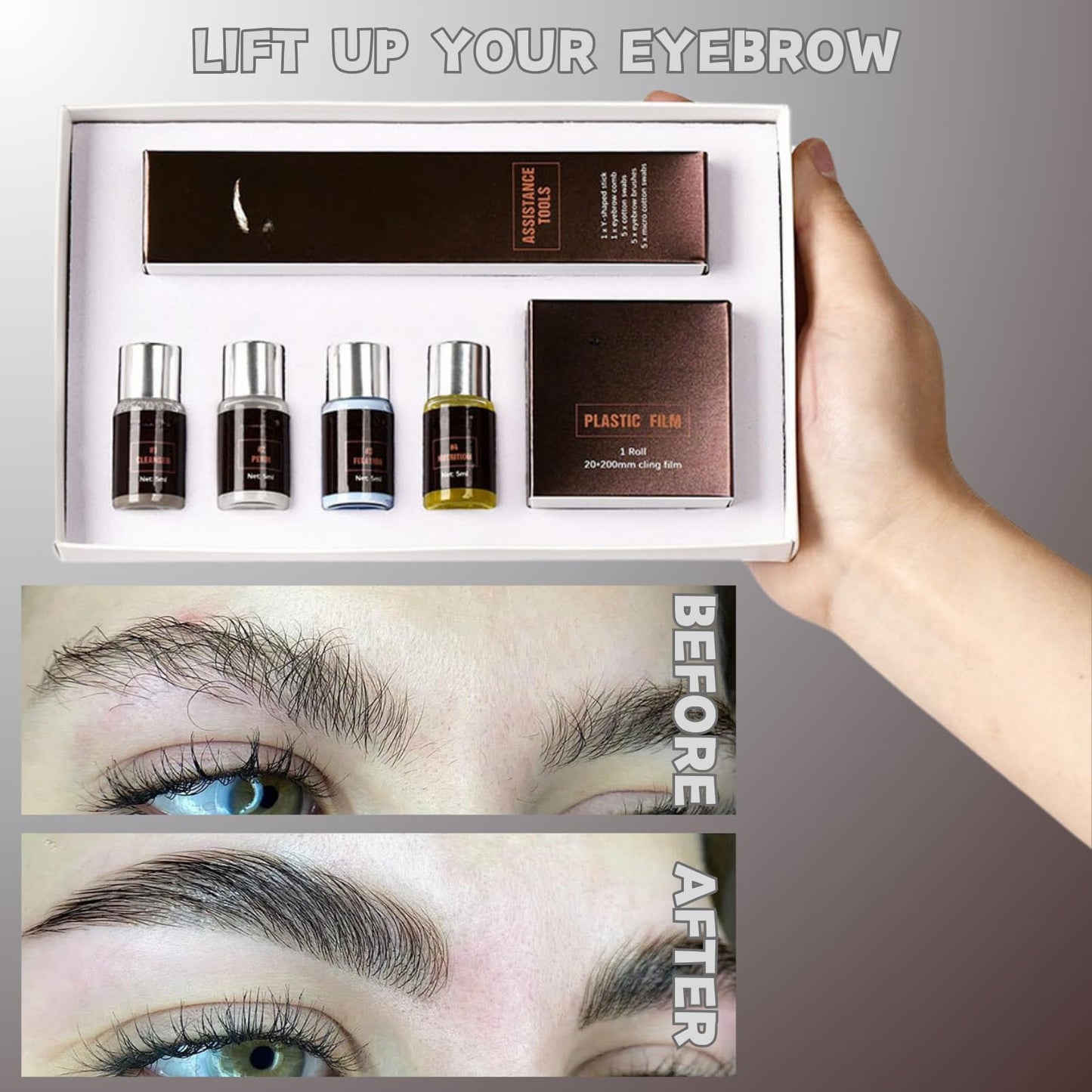 SHEBEEDO Brow Lamination Kit Premium Eyebrow Lamination Kit With Keratin Premium Eyebrow Lift Set Shaping For 3d Natural Fuller Thicker Wild Eyebrows 6 Weeks Long Lasting Results Professional Salon Results