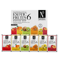 NUTRIGLOW Nutriglow Naturals Exotic Fruit Facial Kit with Honey, Vitamin E for Radiant Glow, 60G