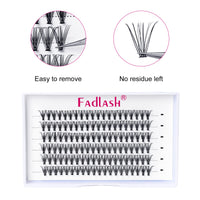 FADLASH Lash20D 0.07mm D Curl 8-15mm Mixed Length Cluster Lashes DIY Eyelash Extensions