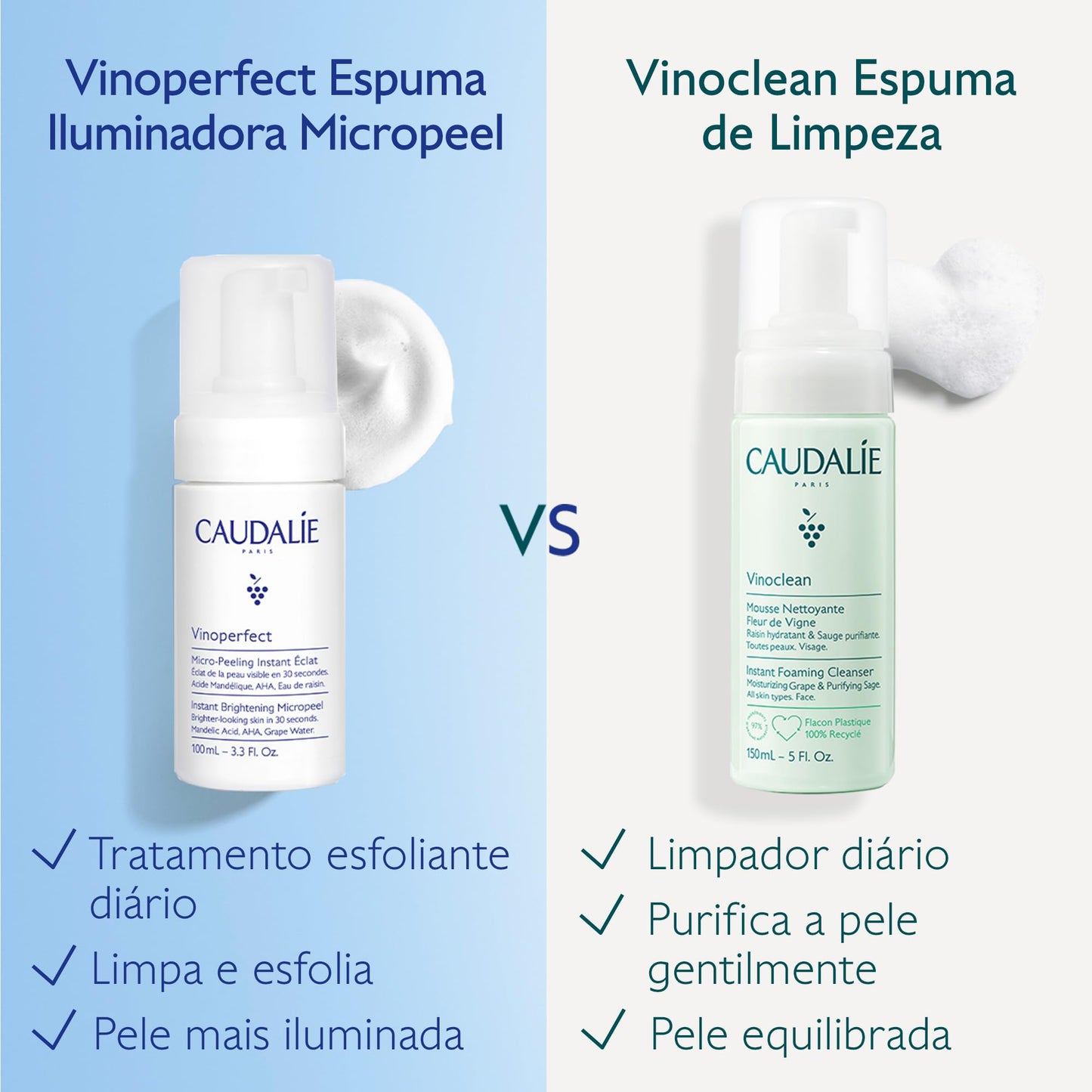 Caudalie Vinoperfect Brightening Micropeel Foam 50mL