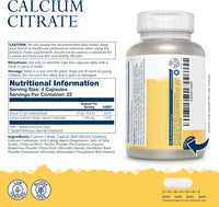 SOLARAY Solaray Calcium Citrate with Vitamin D - 90 Capsules - 1000mg Calcium as Citrate and Carbonate & 400 IU Vitamin D3 - Supports Bones, Teeth & Muscle Function - Highly Absorbable - Lab Verified