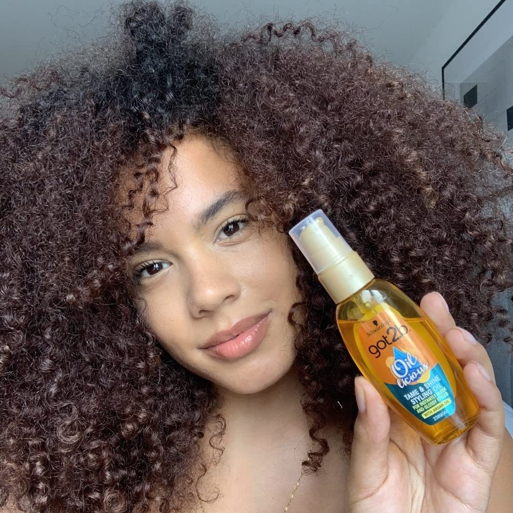 Schwarzkopf got2b Oil-licious Styling Oil, Vegan, Contains Argan Oil to Reduce Frizz and Leave Hair Sleek 50 ml