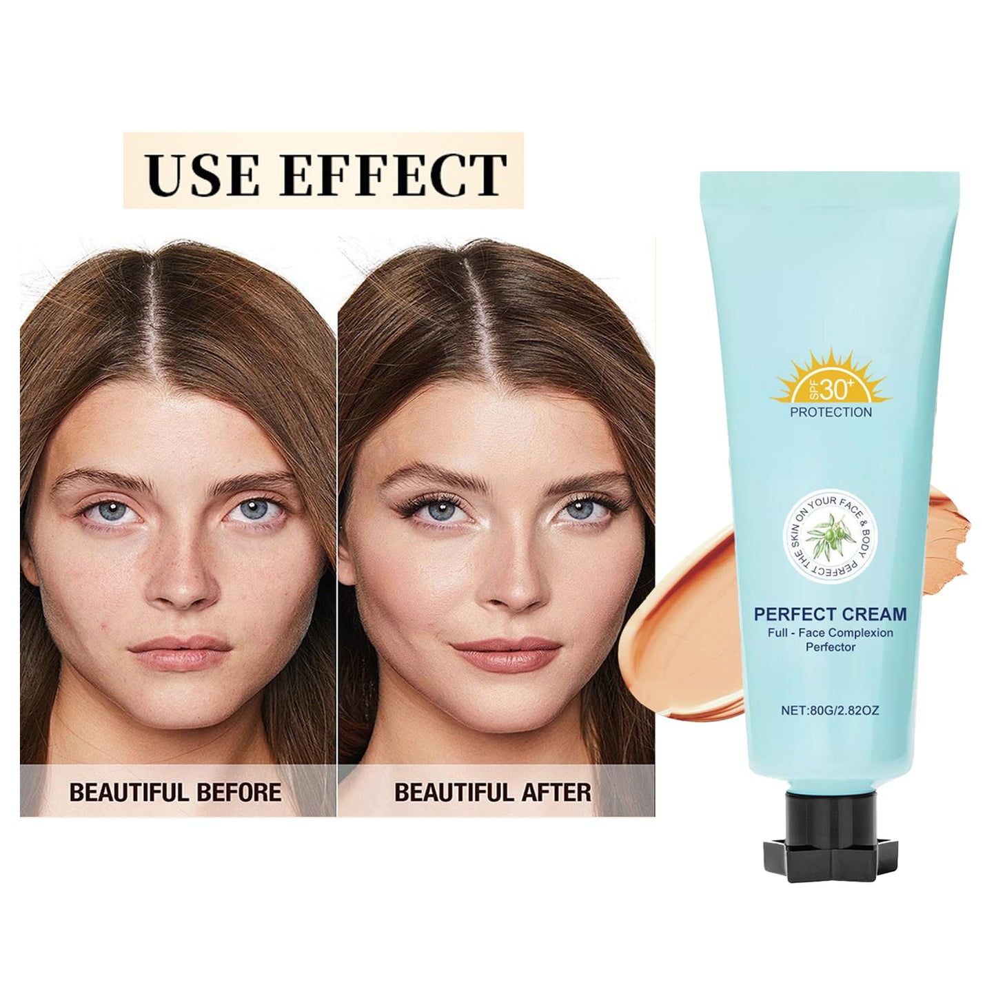 SHEBEEDO Natural Hydrating Camo Concealer, SPF 30 All Over Complexion Perfector, Body Coverage Perfector, Lightweight and Waterproof Foundation Full Coverage,Concealer for Mature Skin (Natural)