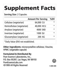 PURE ESSENCE LABS Pure Essence, Candex, Yeast Management System, 120 Veggie Caps