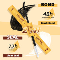 QUEWEL Natural Cluster Lashes Super Thin Band, Cluster Lashes Kit Natural Look, Reusable Eyelash Clusters with Lash Bond and Seal Lash Tweezer and Lashes Glue Remover(NATURAL-JX 02 KIT)