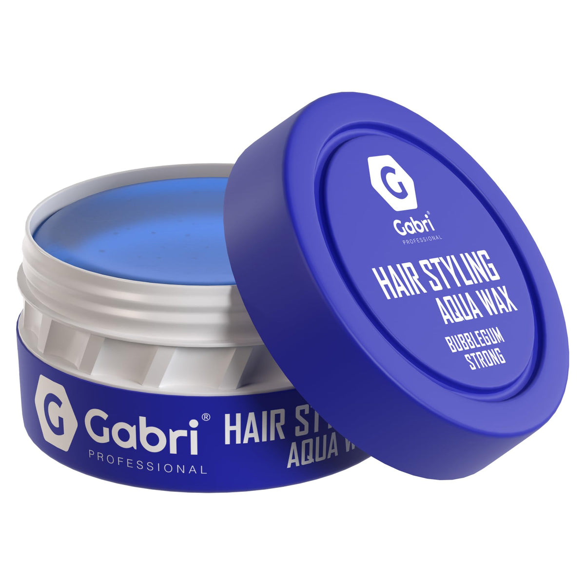 G Gabri Gabri Professional Hair Wax, Hair Styling Aqua Wax, 1 x 150 ml, Pack of 1 (Bubblegum Strong - Blue)