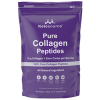 Ketosource Pure Collagen Peptides | Zero Aftertaste | Hydrolyzed Bovine | 500g Pouch