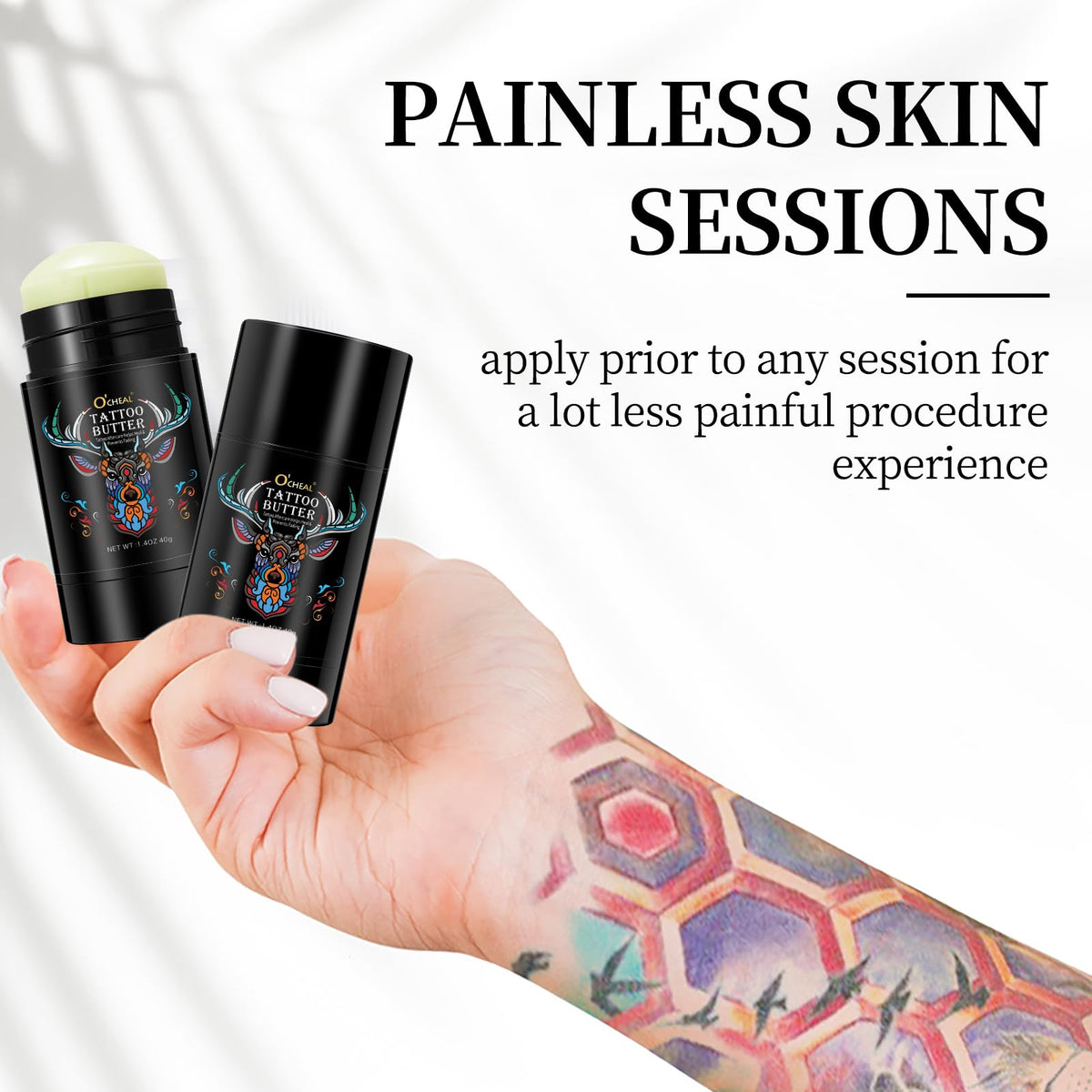 proamate Proamate Tattoo Aftercare Tattoo Butter Tattoo Balm, Old & New Tattoo Moisturizer Healing Brightener for Color Enhance, Natural Organic Tattoo Cream(Tatoo Balm 75g)
