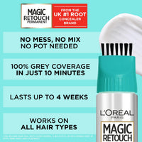 L'Oreal Paris L'Oréal Paris Magic Retouch Permanent Root Concealer, 10-Minute Grey Hair Dye for 100% Root Coverage, Long Lasting 4-Week Colour, Shade Blonde 8, Precision Applicators for All Hair Textures