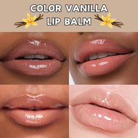 Summer Special Lip Balm Butter, Lip Balm for Moisturizing & Nourishing, Long Lasting Hydrating Lip Gloss, Non Greasy Lip Oil, Smoothes Dry Lips, Easy to carry, Color Vanilla, 15g