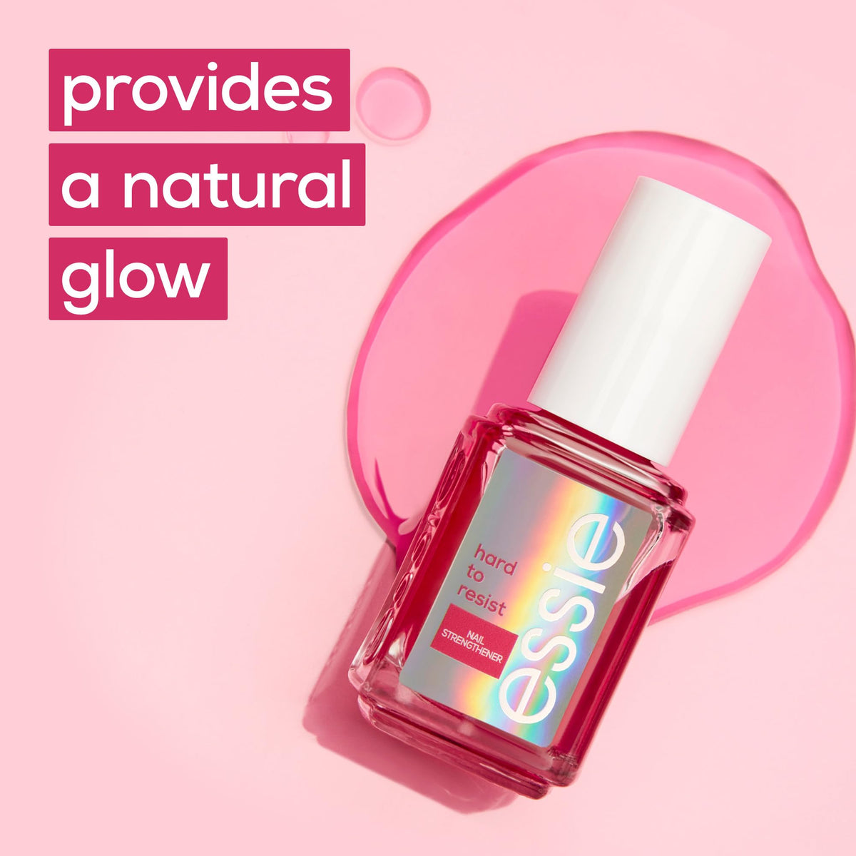 essie Essie Nail Care Hard To Resist Nail Strengthener: Pink Tint, Glow & Shine
