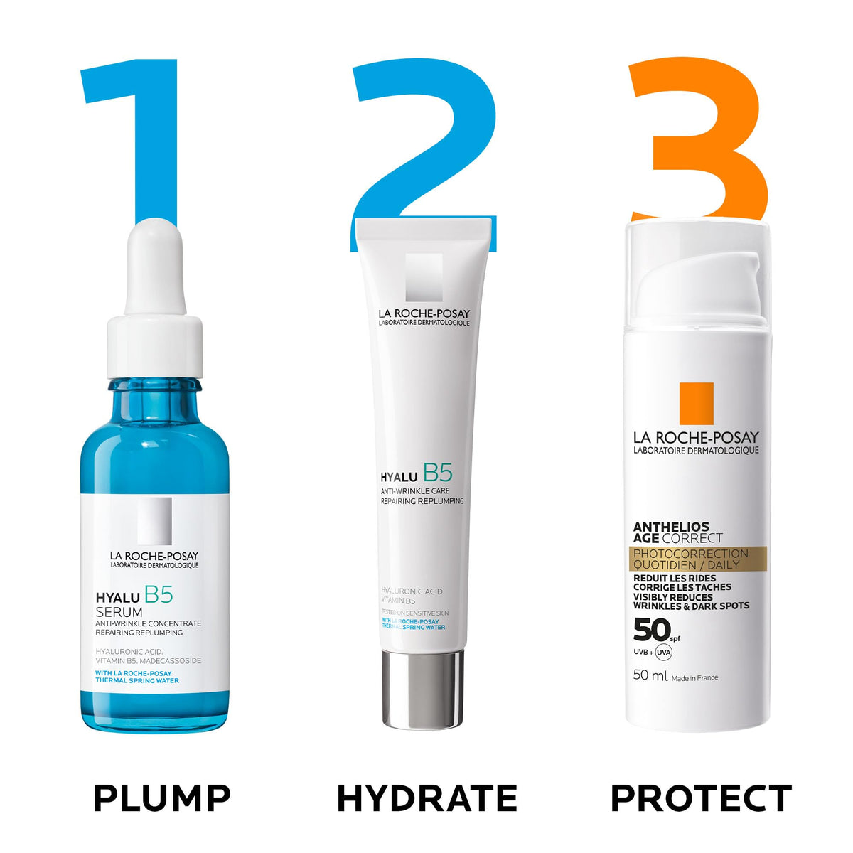 La Roche-Posay Anthelios Age Correct SPF50, Anti-Ageing Sunscreen, 50ml