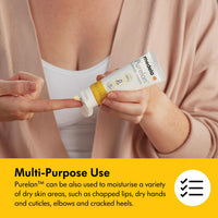 Medela Purelan Lanolin Nipple Cream, Fast Relief for Sore Nipples and Dry Skin, Made with Natural Ingredients, Hypoallergenic and Dermatologically Tested, Formulated Without Fragrance, 37 g