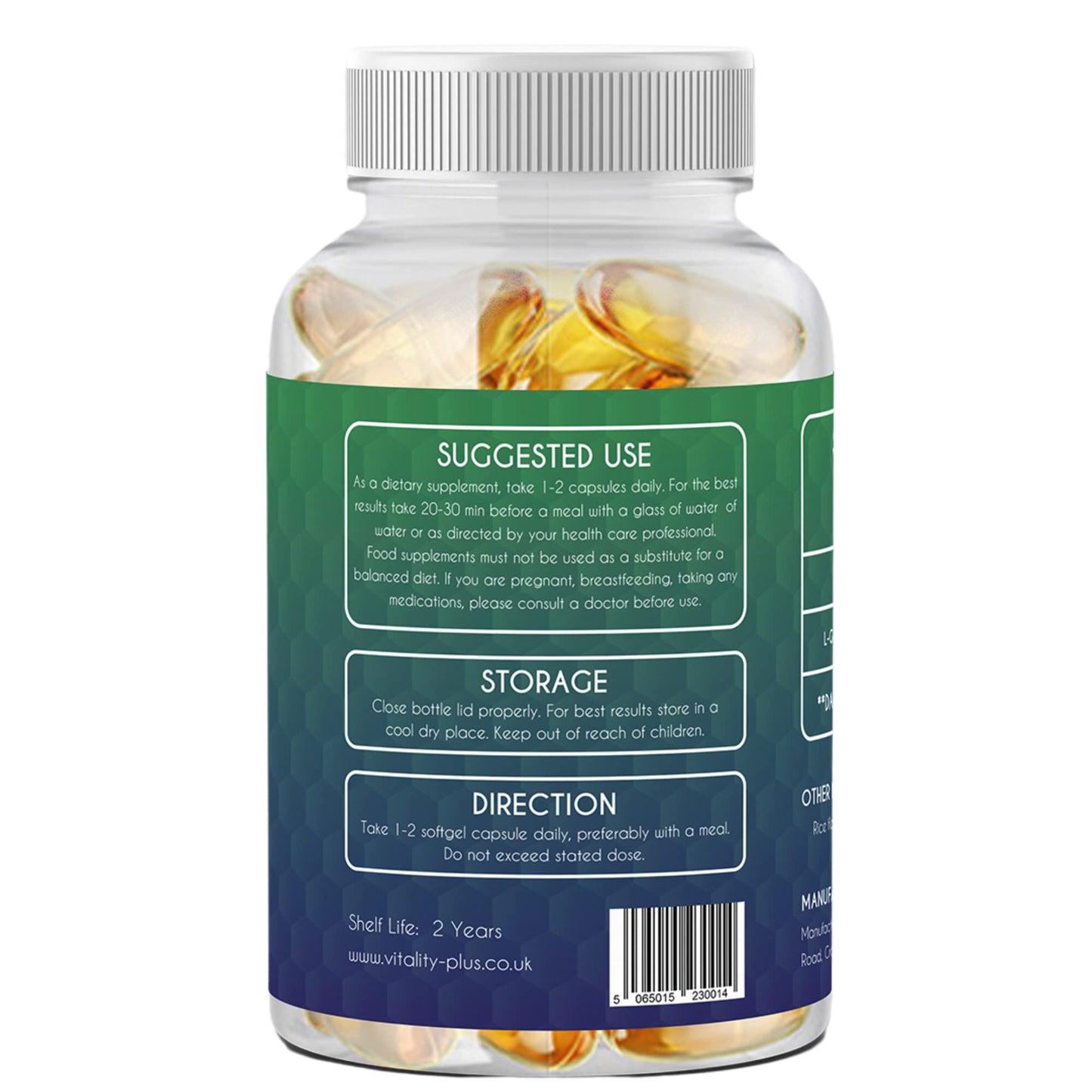 Sunshyne Glutathione Reduced 1200mg | High Strength Supplement with Natural Antioxidant 60 Softgel Capsules | Active Form L-Glutathione Delays Aging, Boosts Immunity, Protects The Liver