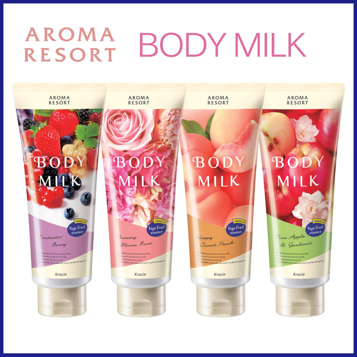 アロマリゾート Aroma Resort Body Milk Dreamy Bloom Rose 200g