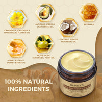 OUKEYA Beef Tallow Skin Care, Beef Tallow Face Cream, Tallow and Honey Balm, Deeply Nourishing for Face & Body (Enhanced Moisturising Version, 50g)