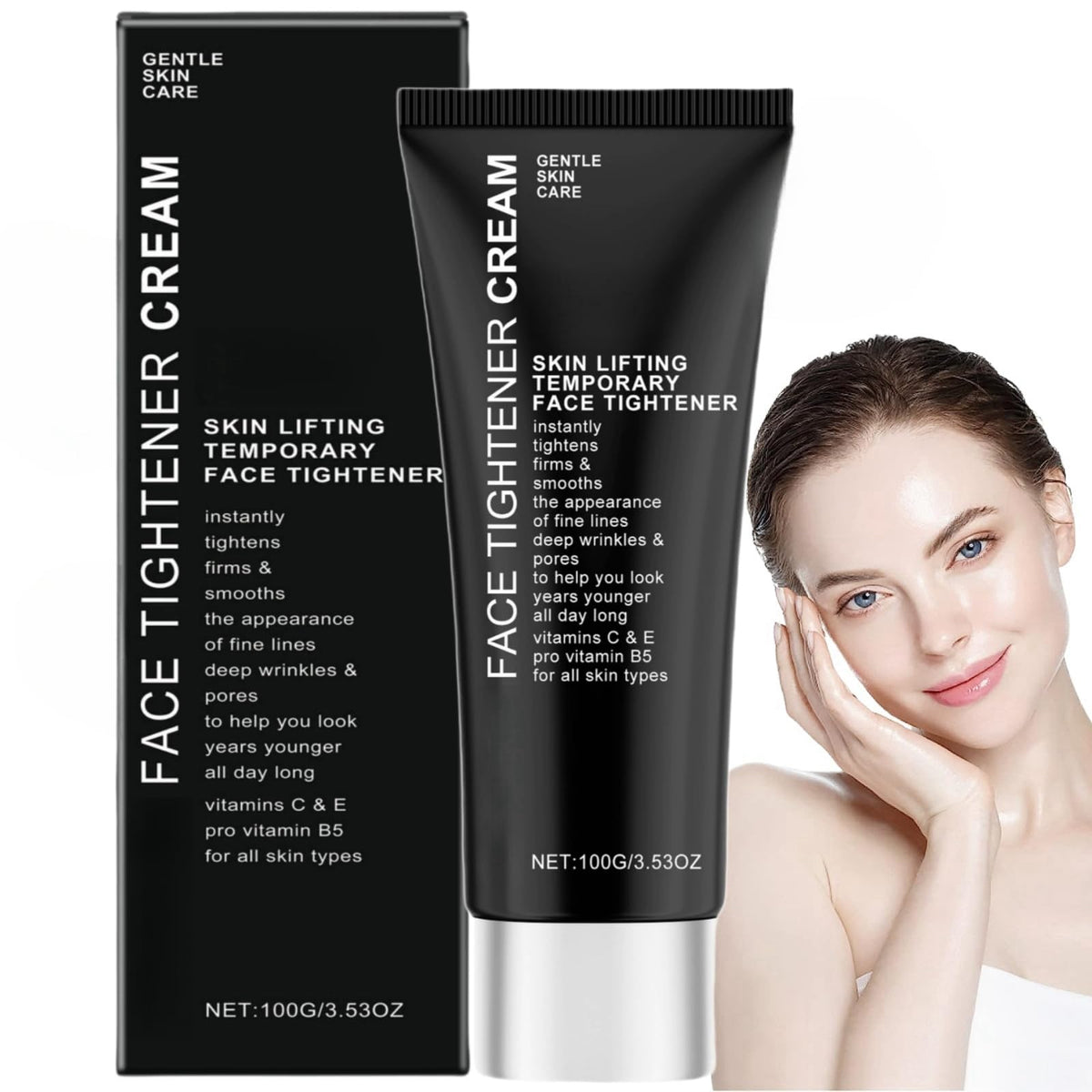 Xinyig 70ml Instant Firmx Temporary Tightener,Firming Cre/am for Loose S/kin,Instant Fa/ce Tightening Cr/eam,Sk/in Tightening Crea/m for F/ace,Anti Wrinkle Fac/e Cream for Mature Ski/n,Day and Night Cream