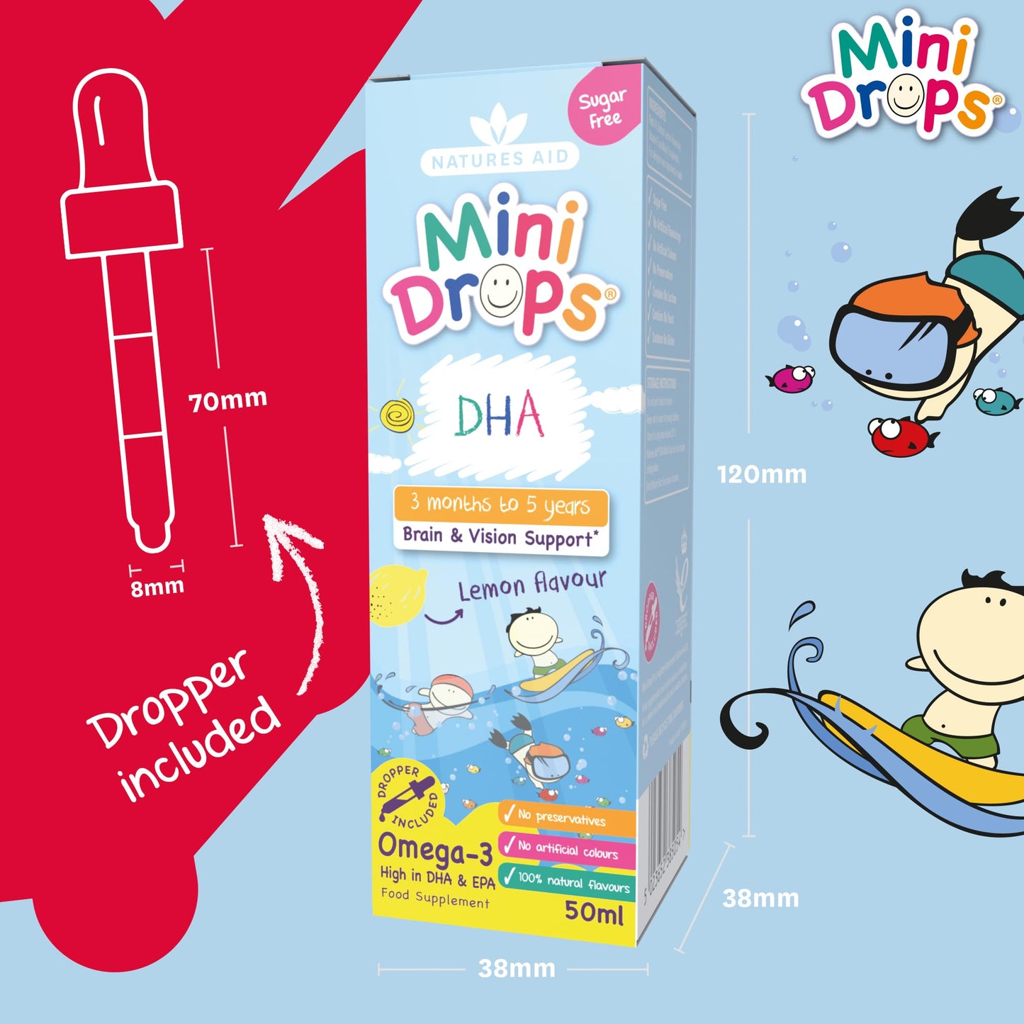 Natures Aid Childrens Dha Drops