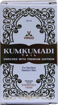 MAWANS Ayurveda’s Natural Kumkumadi Oil with Premium Saffron Herbal Made for Face & Skin 25ml - Early age wrintkles | Black spots | Pimples | Dull Skin | Uneven skin tone