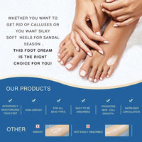 NLFOX Urea Foot Cream - Urea Cream for Cracked Heels and Dry Skin - Urea Cream 40% for Feet - Deep Moisturizing Foot Cream Treatment Maximum Strength Urea cream for Callused Rough Skin
