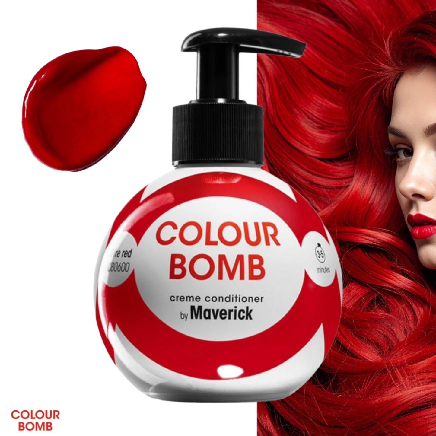 Colour Bomb by Maverick Fire Red Colour Depositing Conditioner 250ml
