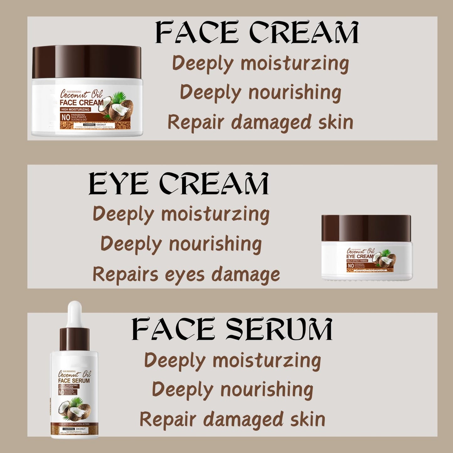 12pcs Coconut Skin Care Sets & Kits Gifts for Teenage Girls - Facial Skincare Set - Pamper Gifts For Women with Cleanser,Serum,Face Cream,Eye Cream,Face Mask,Lip Balm,Lip Mask - Moist,Repair,Nourish