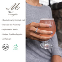NAIL MAGIC Hand & Cuticle Oil - Vanilla Almond Cuticle Oil, Essential Oils for Nails - Organic, Natural Nail Oil, Nail Repair, Nail Vitamins for Stronger Nails - 0.5 Fluid Ounce