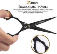 CANDURE Candure Hairdressing Cutting Scissors Barber and Thinning Salon Shears Set 5.5 inch